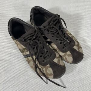 COACH KATHLEEN Brown Classic Women’s‎ Sneakers Size 6.5M